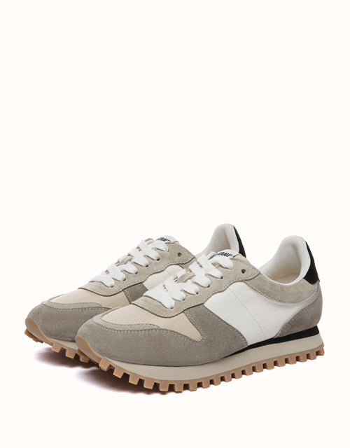 Image of Sneakers. Product name - EVERAU® Etta Sneakers in Khaki/White colour by brand - Everau