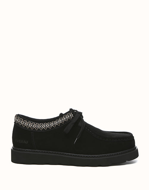 Image of Shoes. Product name - EVERAU® Madison Moccasins in Black colour by brand - Everau