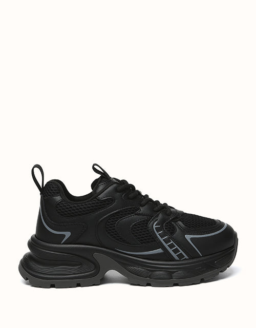 Image of Sneakers. Product name - EVERAU® Caleb Sneakers in Black colour by brand - Everau