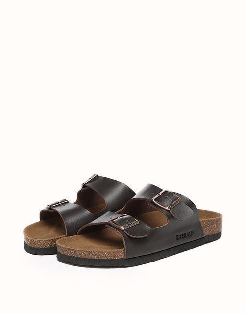 EVERAU® Mick Sandal Slides (Dark Brown)