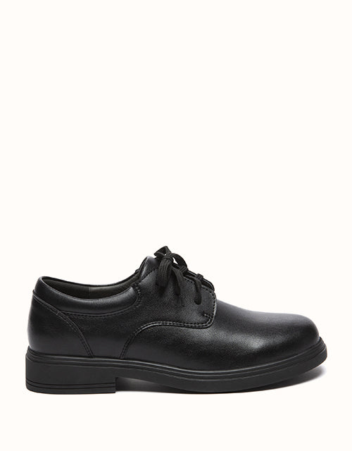 Image of Shoes. Product name - EVERAU® Senior Lace Up School Shoes II in Black colour by brand - Everau