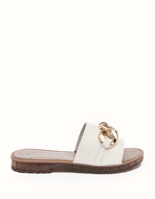 Image of Sandals. Product name - EVERAU® Jianna Sandals in White colour by brand - Everau