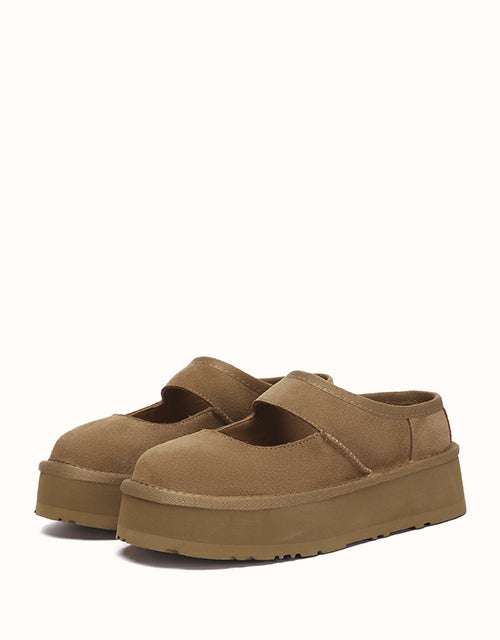 EVERAU® Moana Mary Jane Slippers (Chestnut)