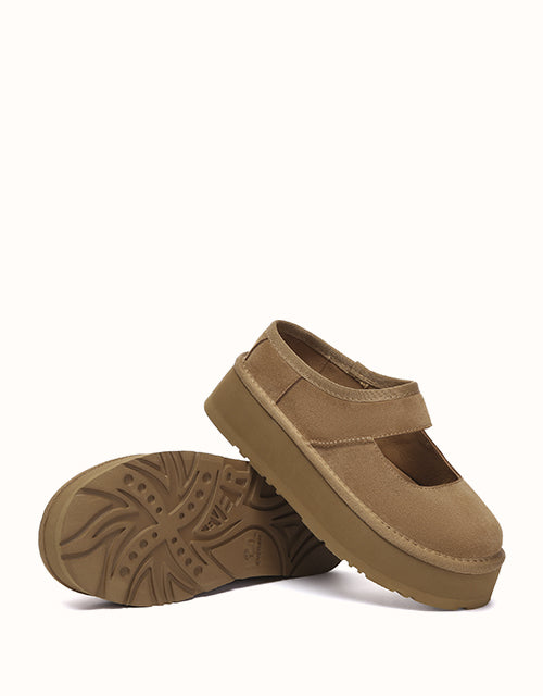 EVERAU® Moana Mary Jane Slippers (Chestnut)