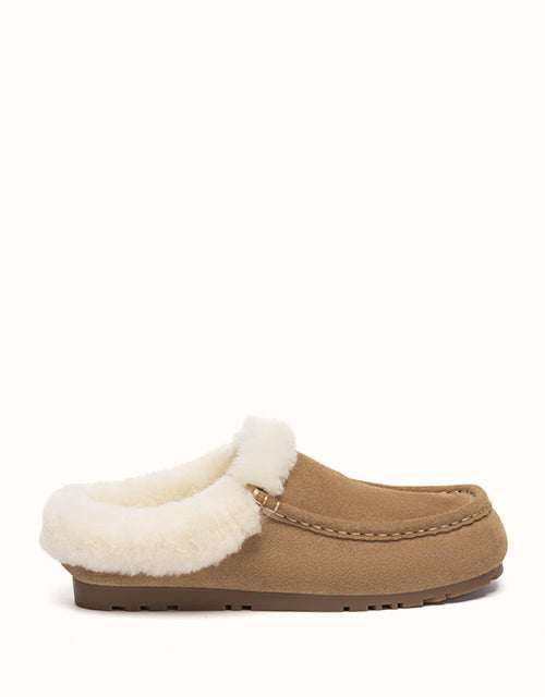 Image of Slippers. Product name - EVERAU® Creago Slippers in Chocolate colour by brand - Everau