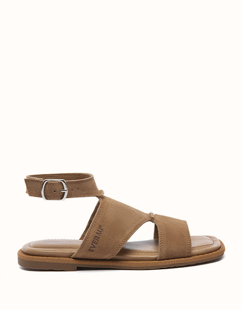 Image of Sandals. Product name - EVERAU® Lirra Sandals in Chestnut colour by brand - Everau