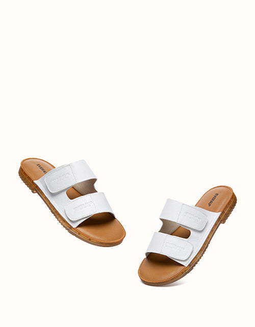 EVERAU® Cova Sandals (White)