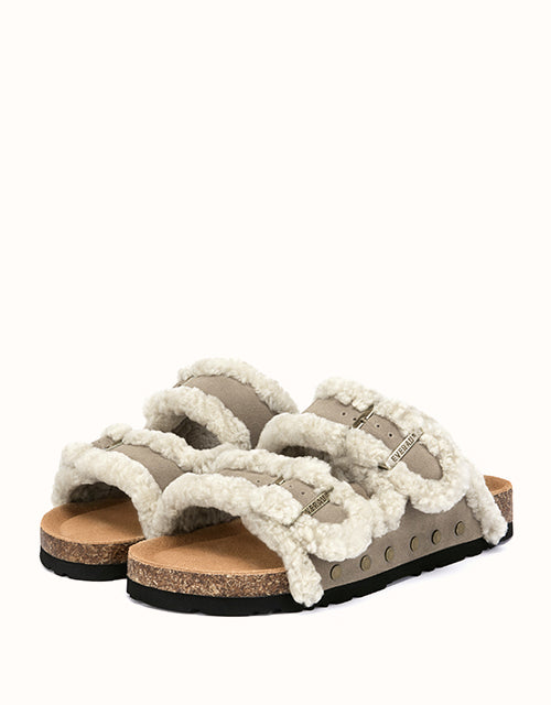 EVERAU® Rovelle Stud Slippers (Sand)