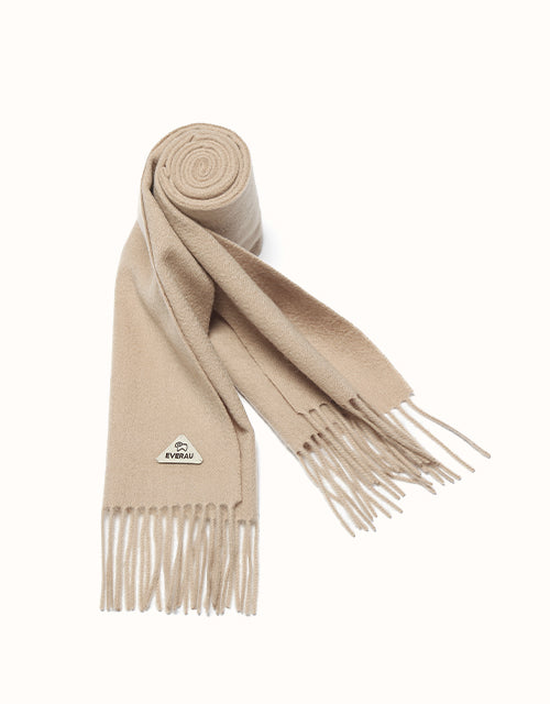 Image of Scarves & Shawls. Product name - EVERAU® Eva Plain Scarf in Camel colour by brand - Everau