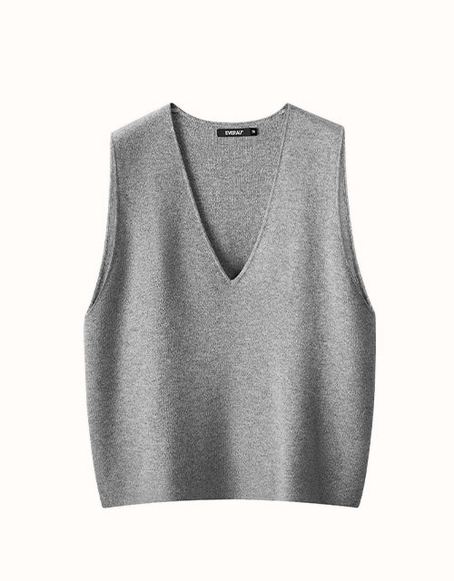 Image of Coats & Jackets. Product name - EVERAU® Wooly Vest in Grey colour by brand - Everau