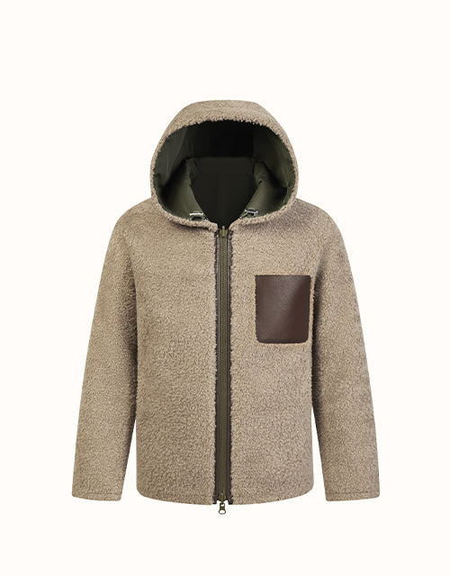 Image of Coats & Jackets. Product name - EVERAU® Moona Jacket in Coffee colour by brand - Everau
