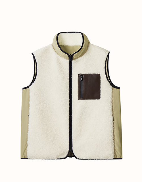 Image of Coats & Jackets. Product name - EVERAU® Cozea Vest in White colour by brand - Everau