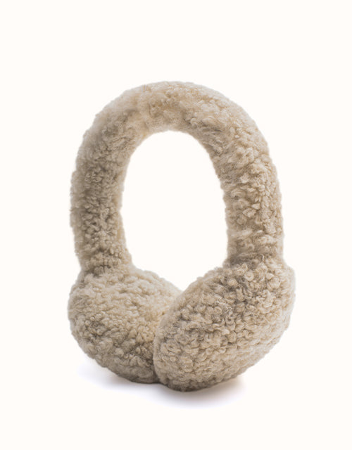 Image of Earmuffs. Product name - EVERAU® Cozette Earmuff in Latte colour by brand - Everau