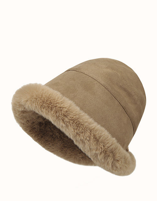 Image of Hats. Product name - EVERAU® Fluffy Warm Bucket Hat in Chestnut colour by brand - Everau