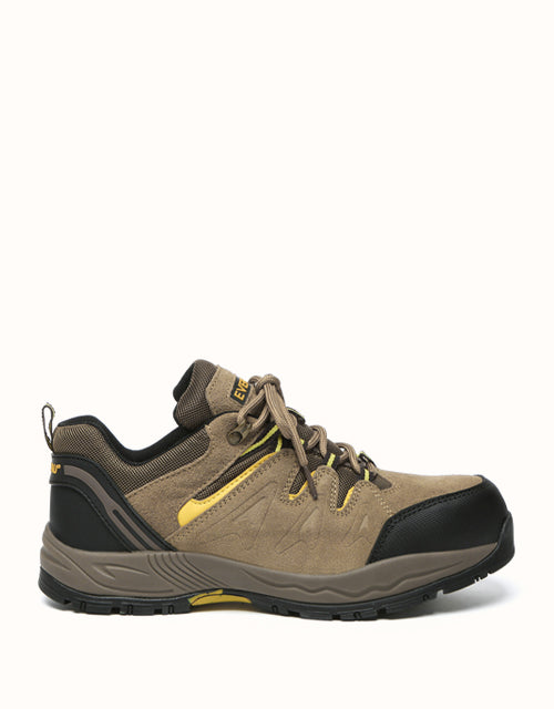 Image of Shoes. Product name - EVERAU® Bligh Steel Toe Work Shoes in Caribou colour by brand - Everau