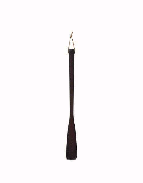 Image of Shoes. Product name - EVERAU® 40cm Wooden Shoehorn in Dark Brown colour by brand - Everau