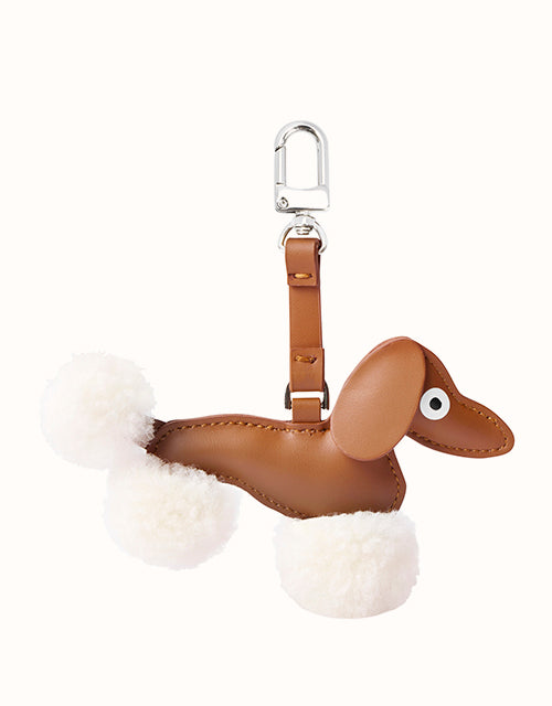 Image of Charms. Product name - EVERAU® Fluppy Charm in Chestnut colour by brand - Everau
