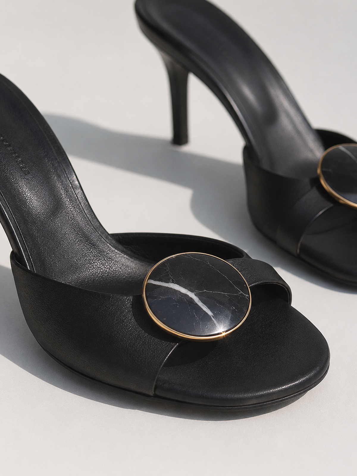 CHRISTOPHER ESBER Aura Quartz Mule (Black)