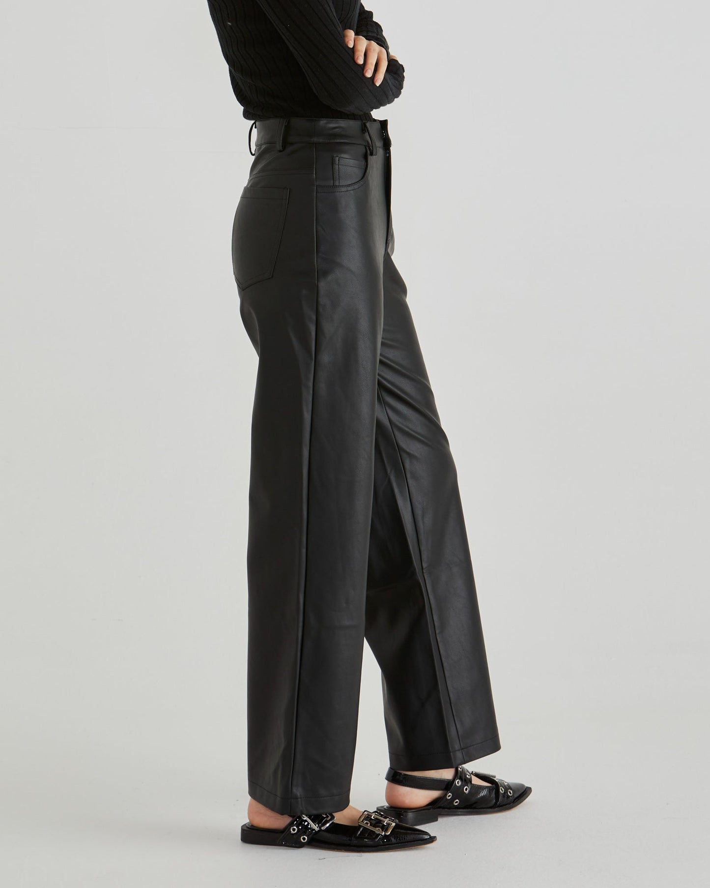 Sass Clothing Sola Pu Pant (Black)