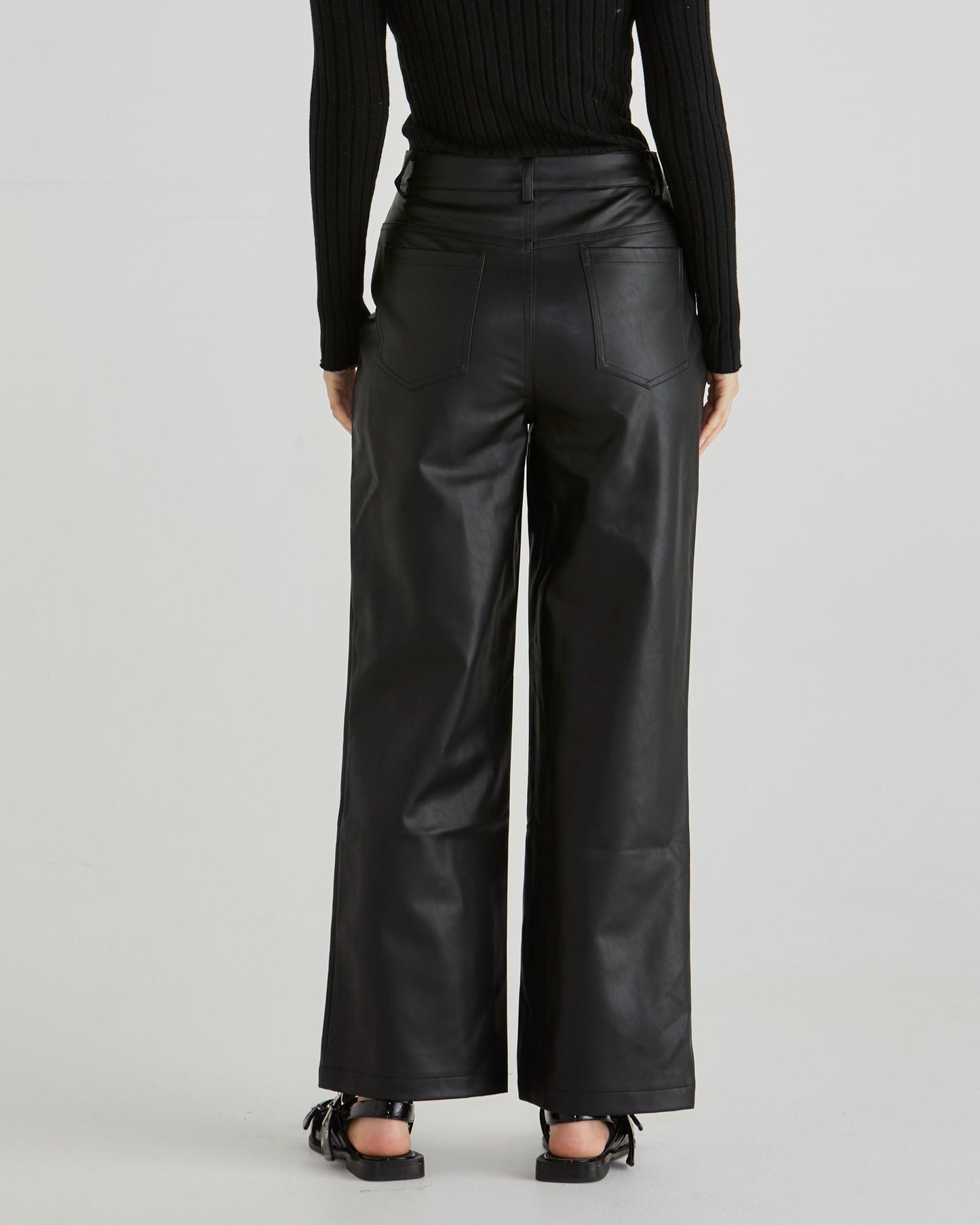 Sass Clothing Sola Pu Pant (Black)