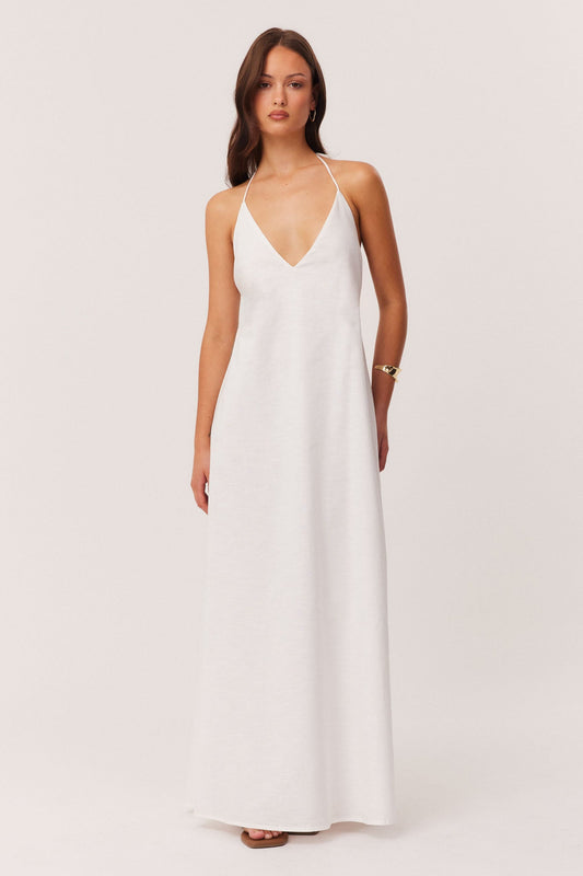Image of Dresses. Productname: SNDYS STACY MAXI DRESS in White colour by brand - SNDYS