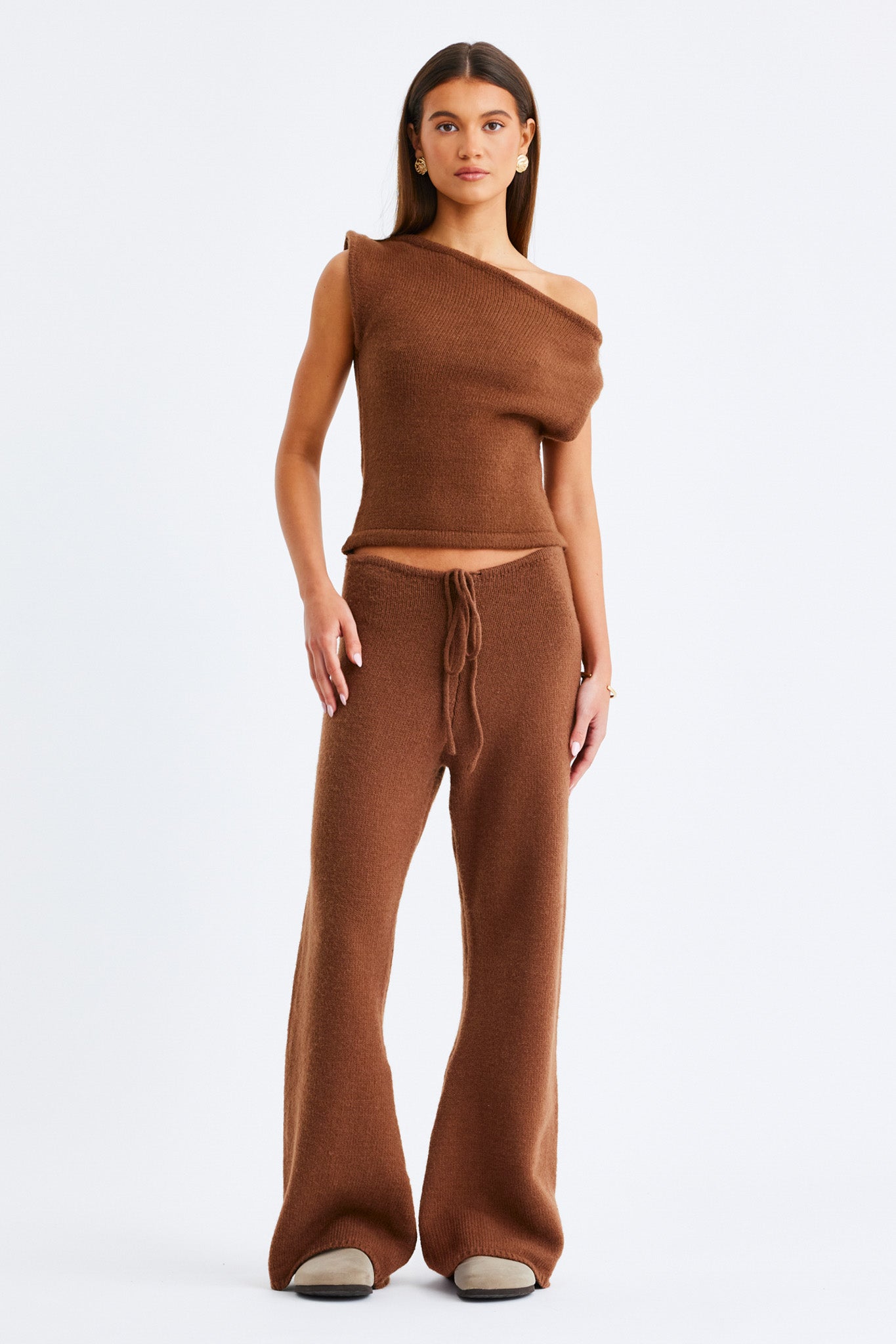 SNDYS MAJA KNIT PANTS (Chocolate)