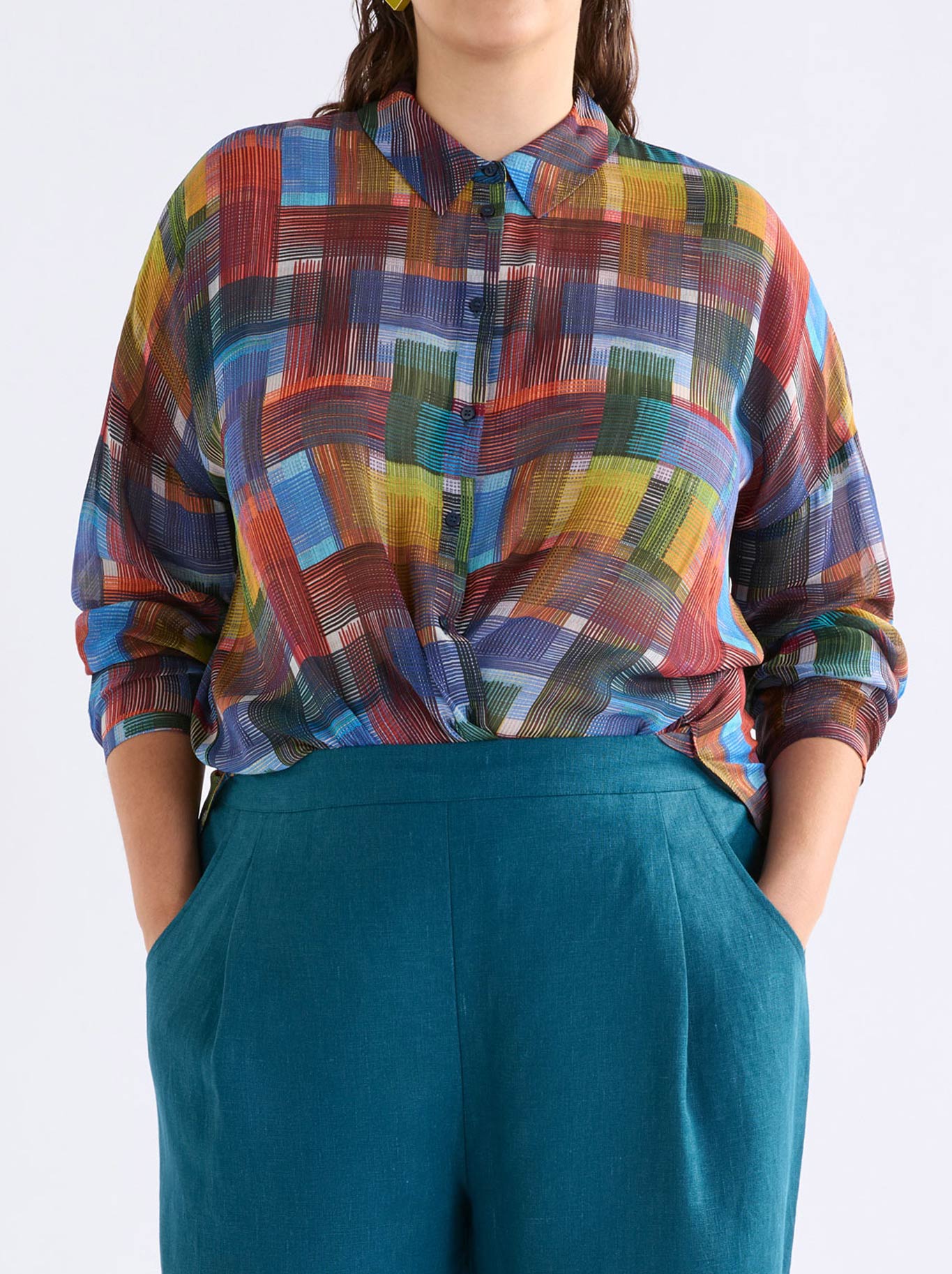 Image of Shirts. Productname: ELK EIR SHEER SHIRT in Print colour by brand - Elk
