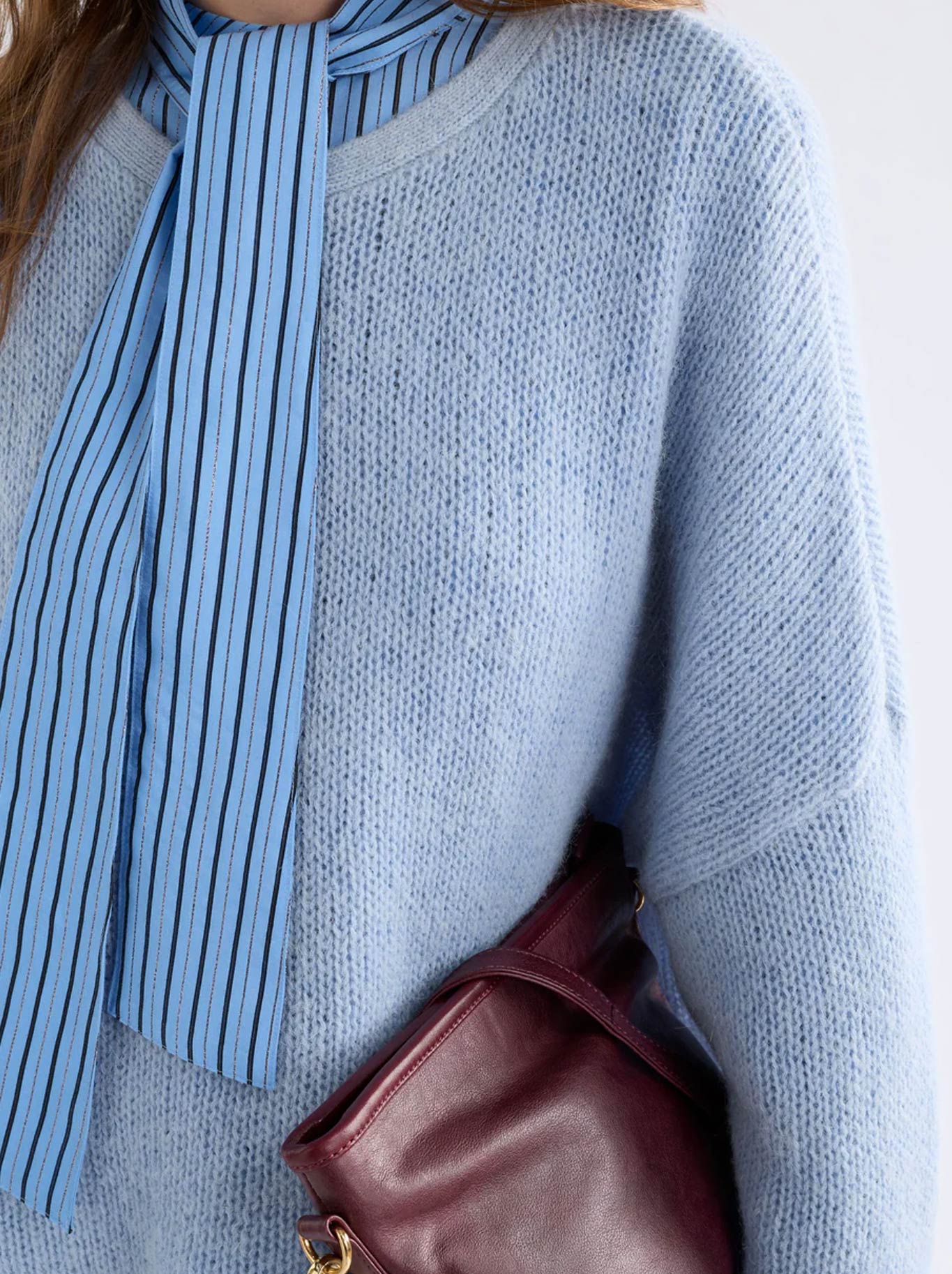 ELK AGNA SWEATER (Pearl Blue)