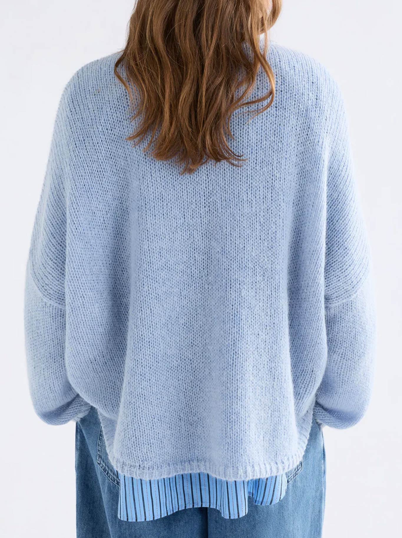 ELK AGNA SWEATER (Pearl Blue)