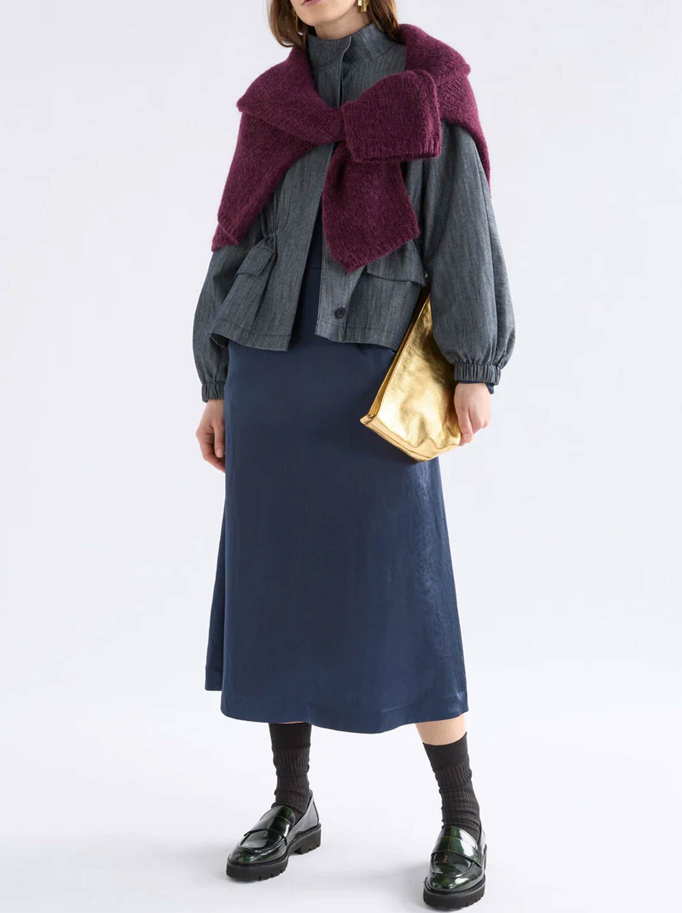ELK DREE DRESS (Steele Blue)
