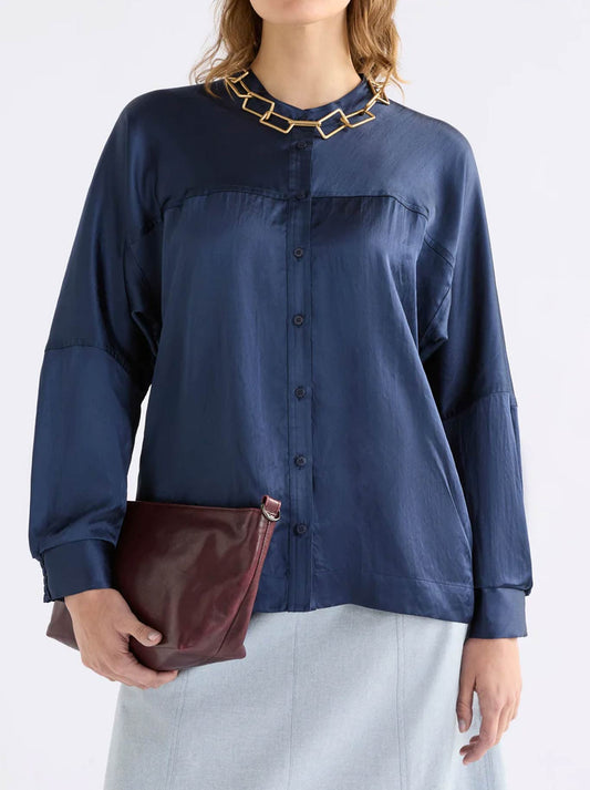 Image of Shirts. Productname: Elk Dree Shirt in Steele Blue colour by brand - Elk