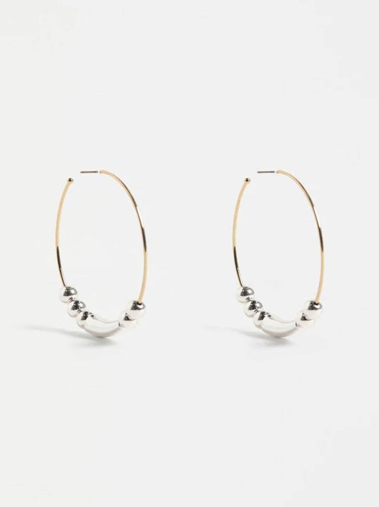 Image of Earrings. Product name - ELK ENNA LARGE HOOP EARRING in Gold colour by brand - Elk
