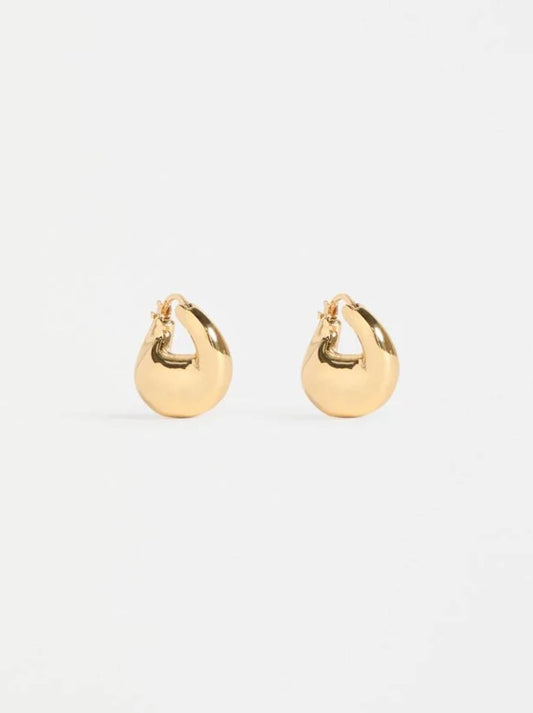 Image of Earrings. Product name - ELK AISEM MINI HOOP EARRING in Gold colour by brand - Elk