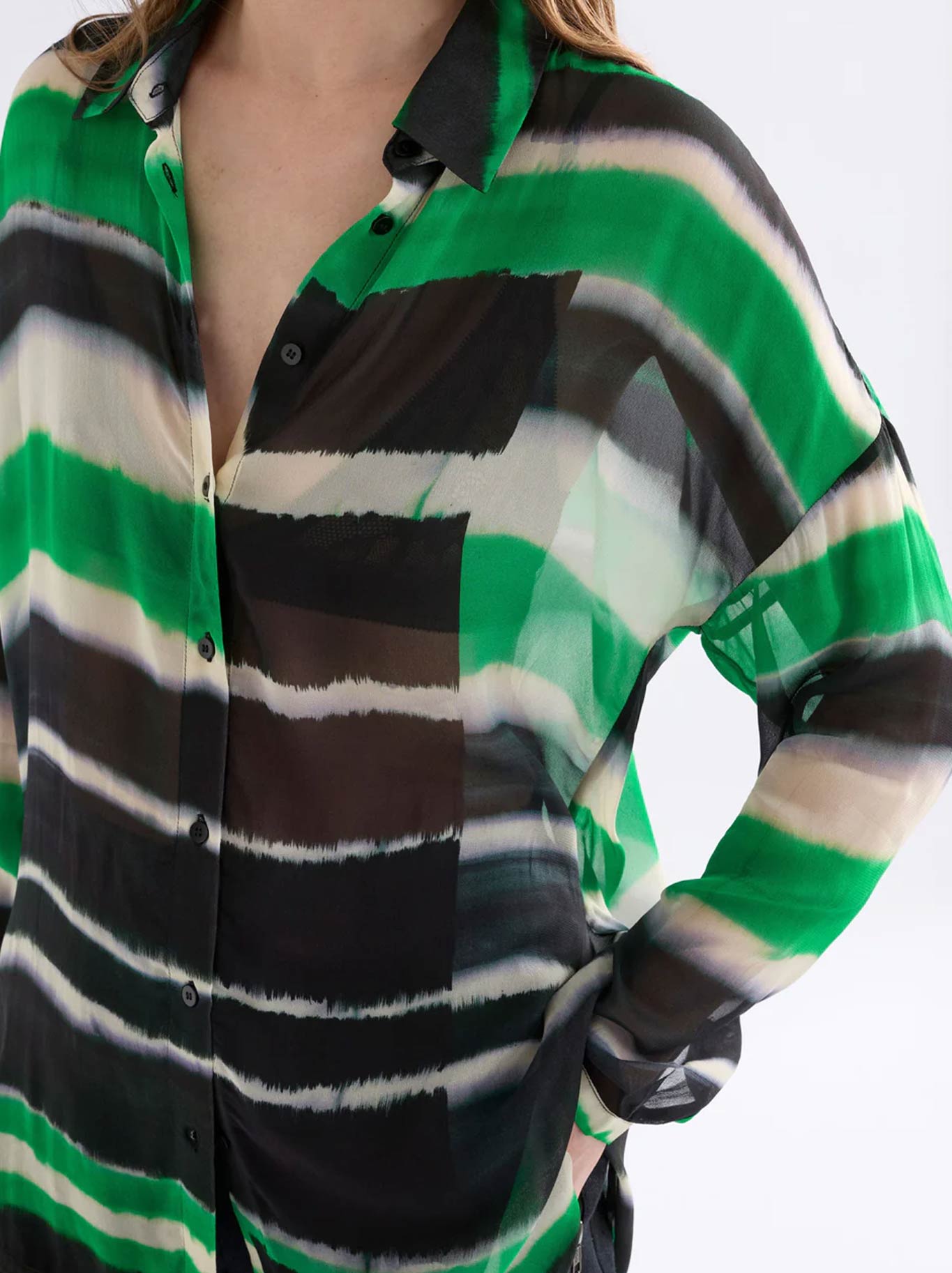 ELK EIR SHEER SHIRT (Saillte Print)