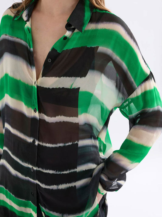 ELK EIR SHEER SHIRT (Saillte Print)