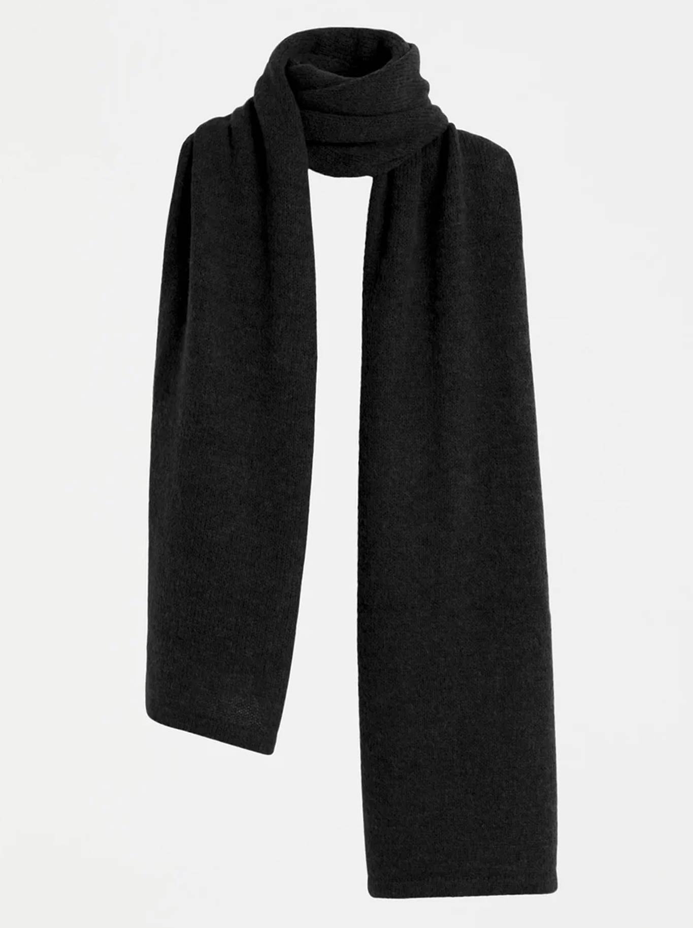 Image of Scarves & Shawls. Product name - ELK FINE AGNA SCARF in Black colour by brand - Elk