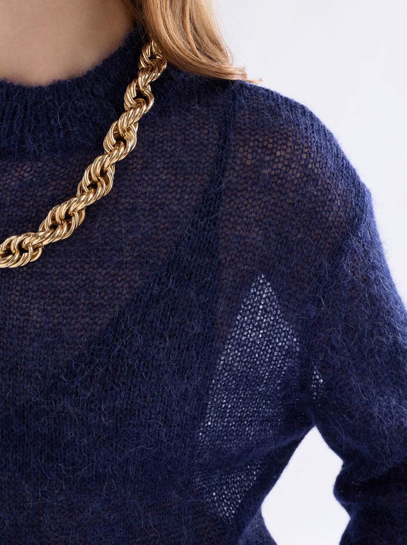 ELK FJER SWEATER (Bright Navy)