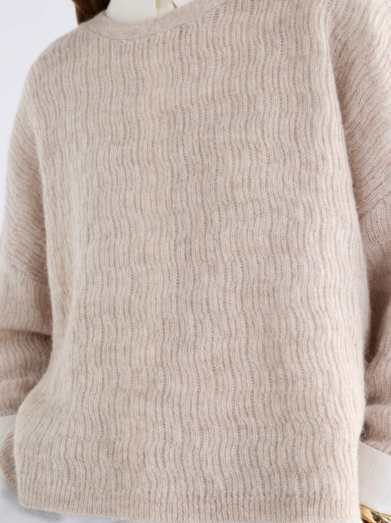 ELK AGNA PATTERN SWEATER (Ecru)