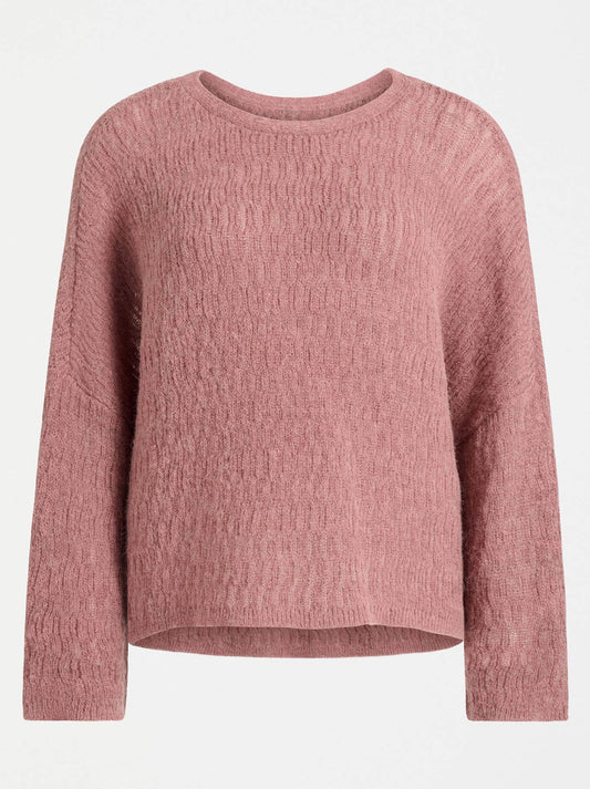 Elk Agna Pattern Sweater (Rosewood)