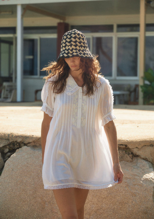 Image of Dresses. Productname: Auguste The Label Ellory Mini Dress in White colour by brand - Auguste The Label