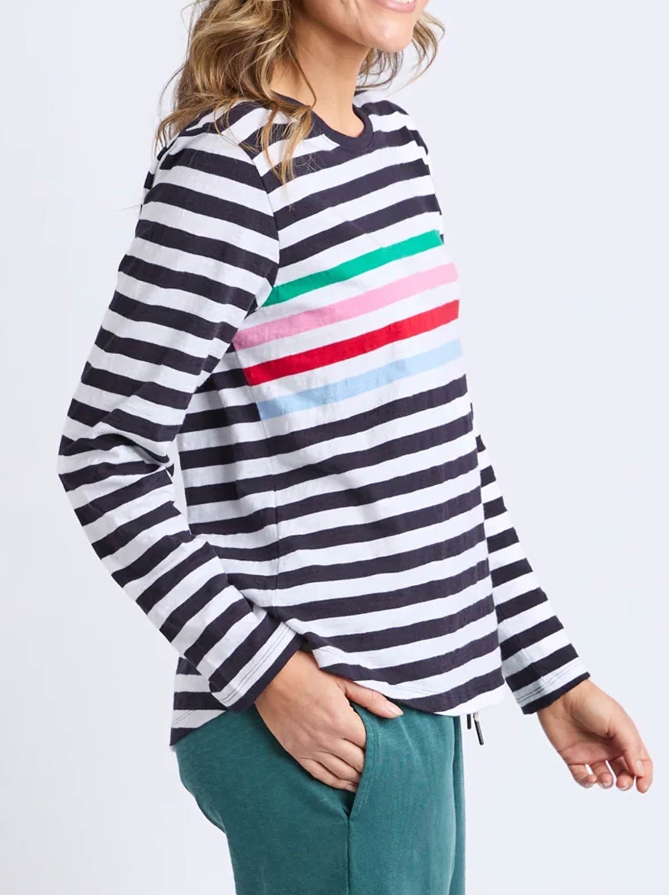 Elm Harmony Long Sleeve Tee (Rainbow)