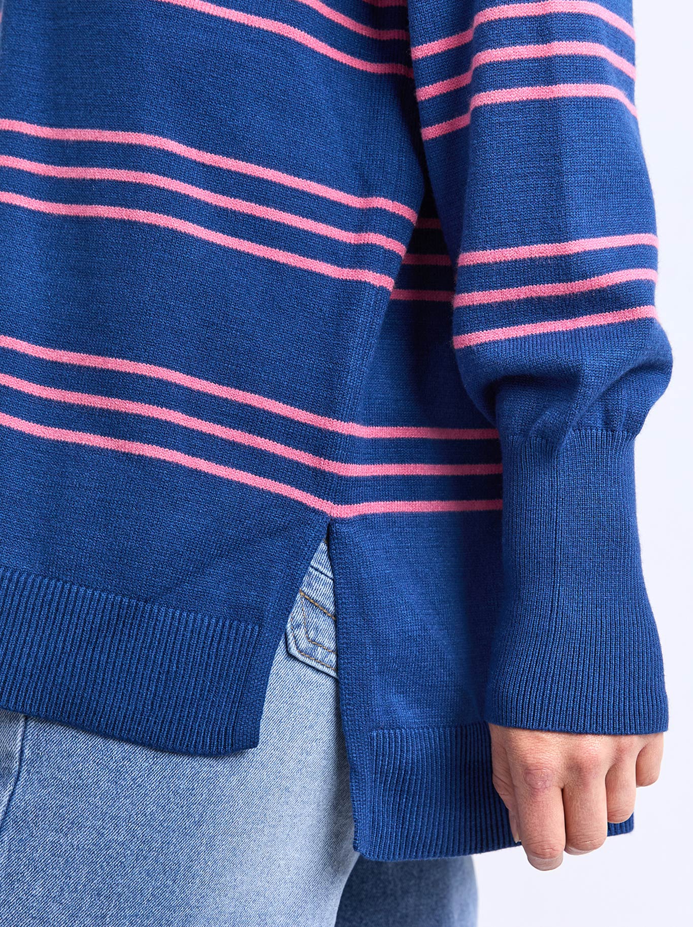ELM HAILEY STRIPE KNIT (Navy)