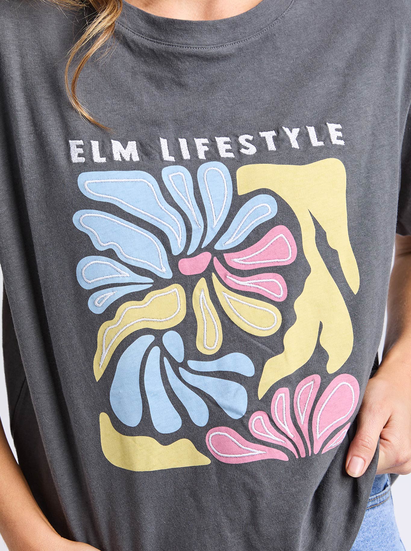 ELM LULU TEE (Washed Black)
