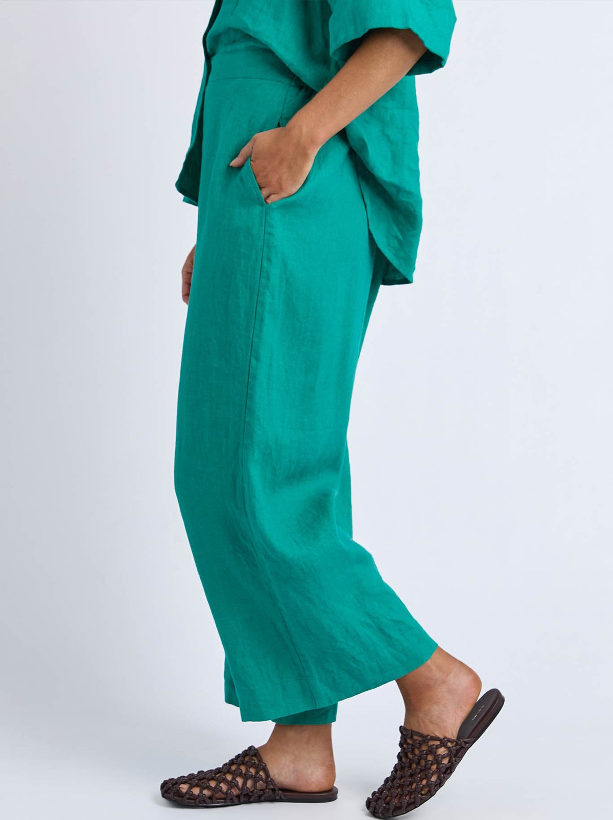 Elm Linen Holiday Pant (Irish Green)