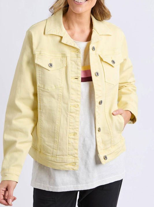 Image of Coats & Jackets. Productname: Elm Tilly Jacket in Pale Lemon colour by brand - Elm