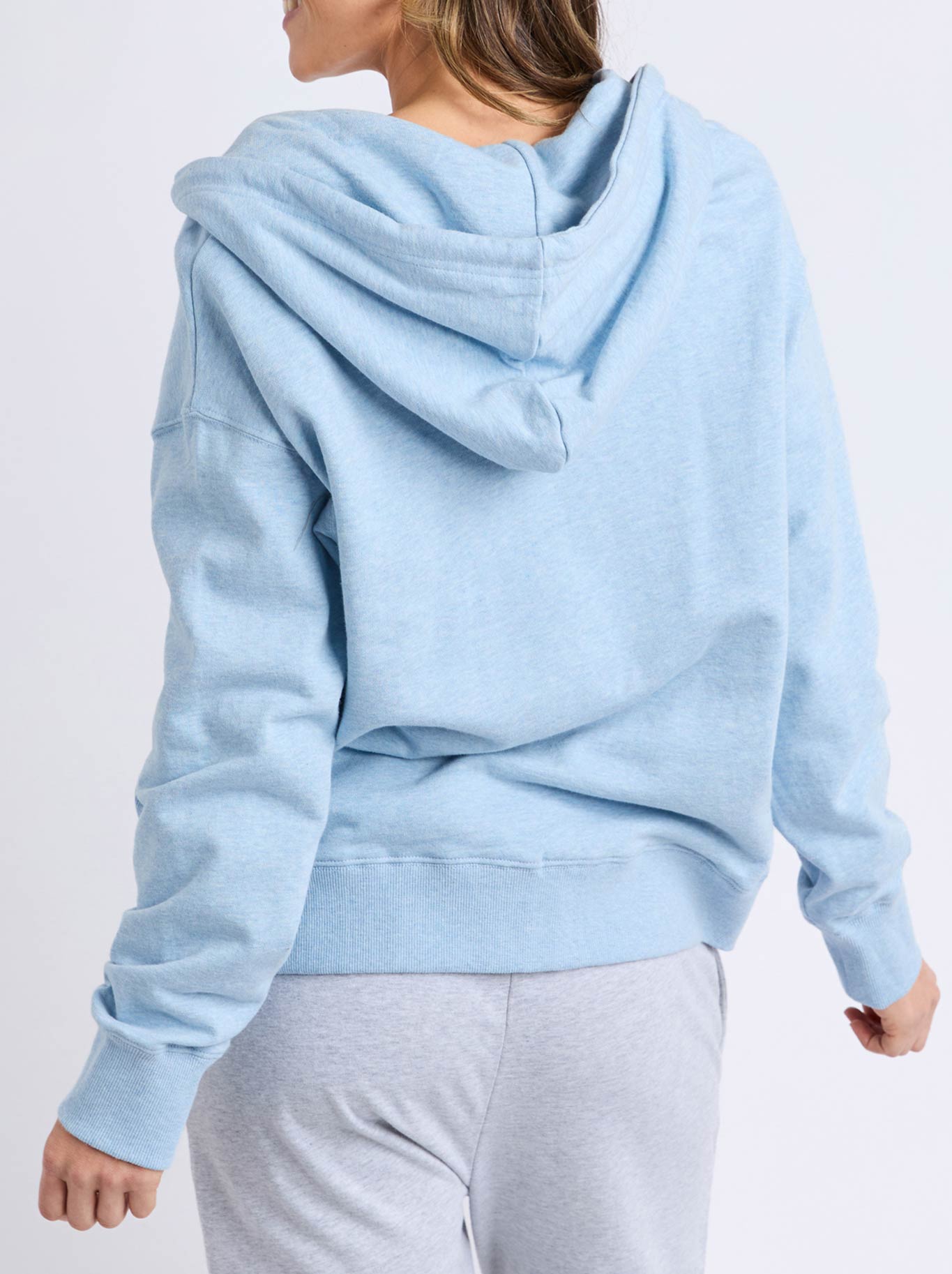 ELM LYDIA ZIP HOODIE (Pale Blue)