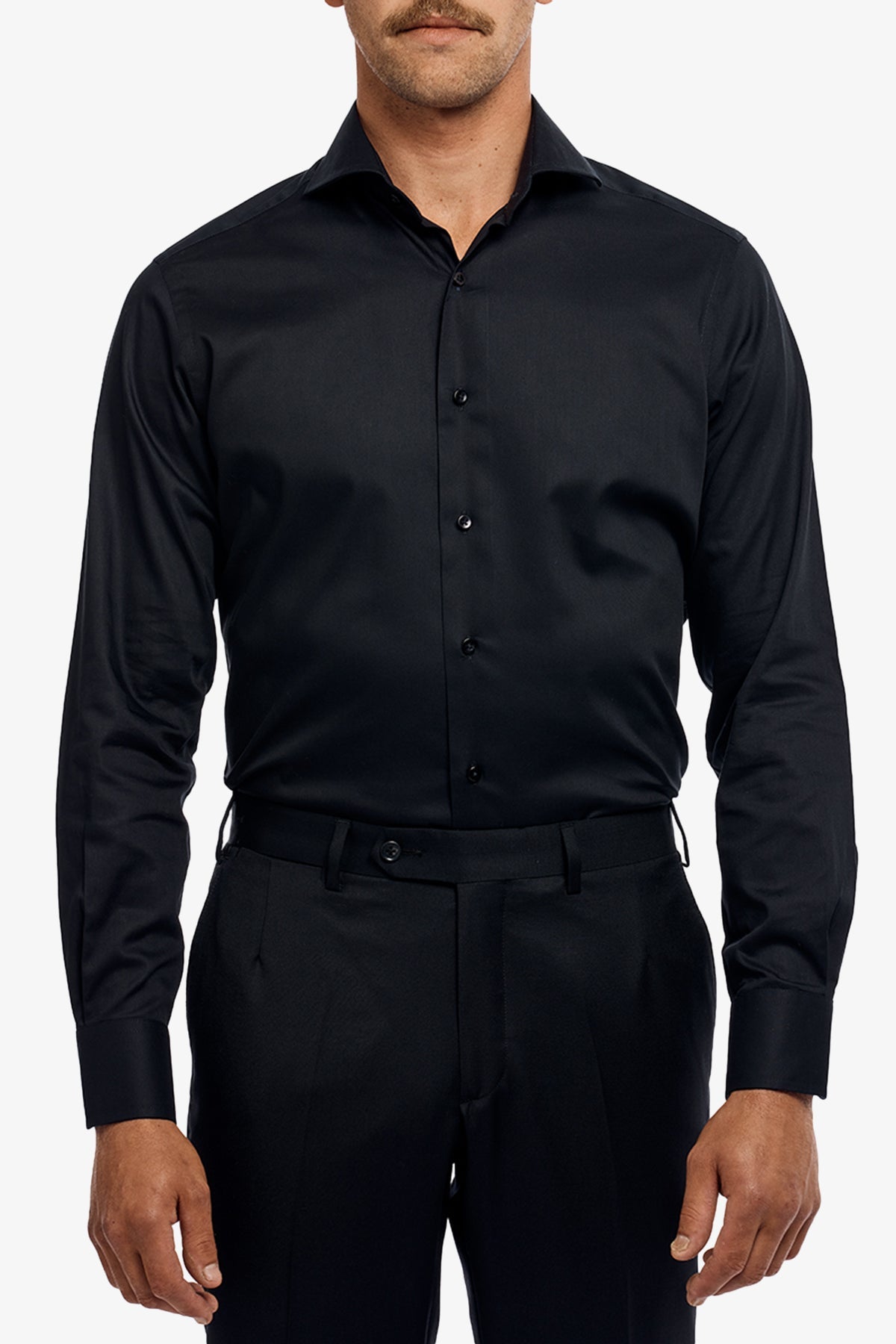 Image of Shirts. Product name - Alton Black in Black colour by brand - Anthony Squires