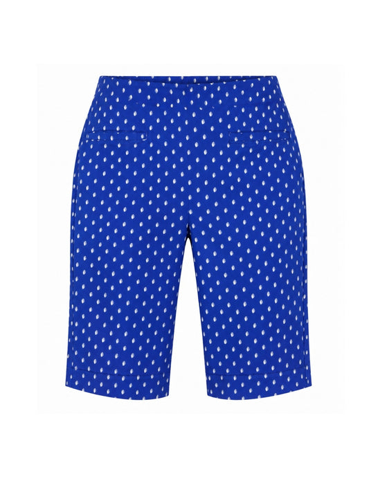 Image of a model wearing Shorts. Product name - Shell Print Short Azure in Azure colour by brand - Gordon Smith