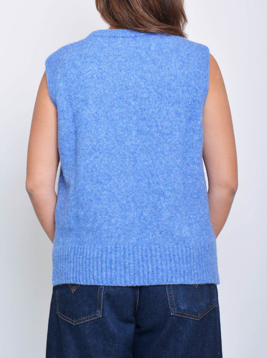 ENNI ALPACA VEST (Blue)