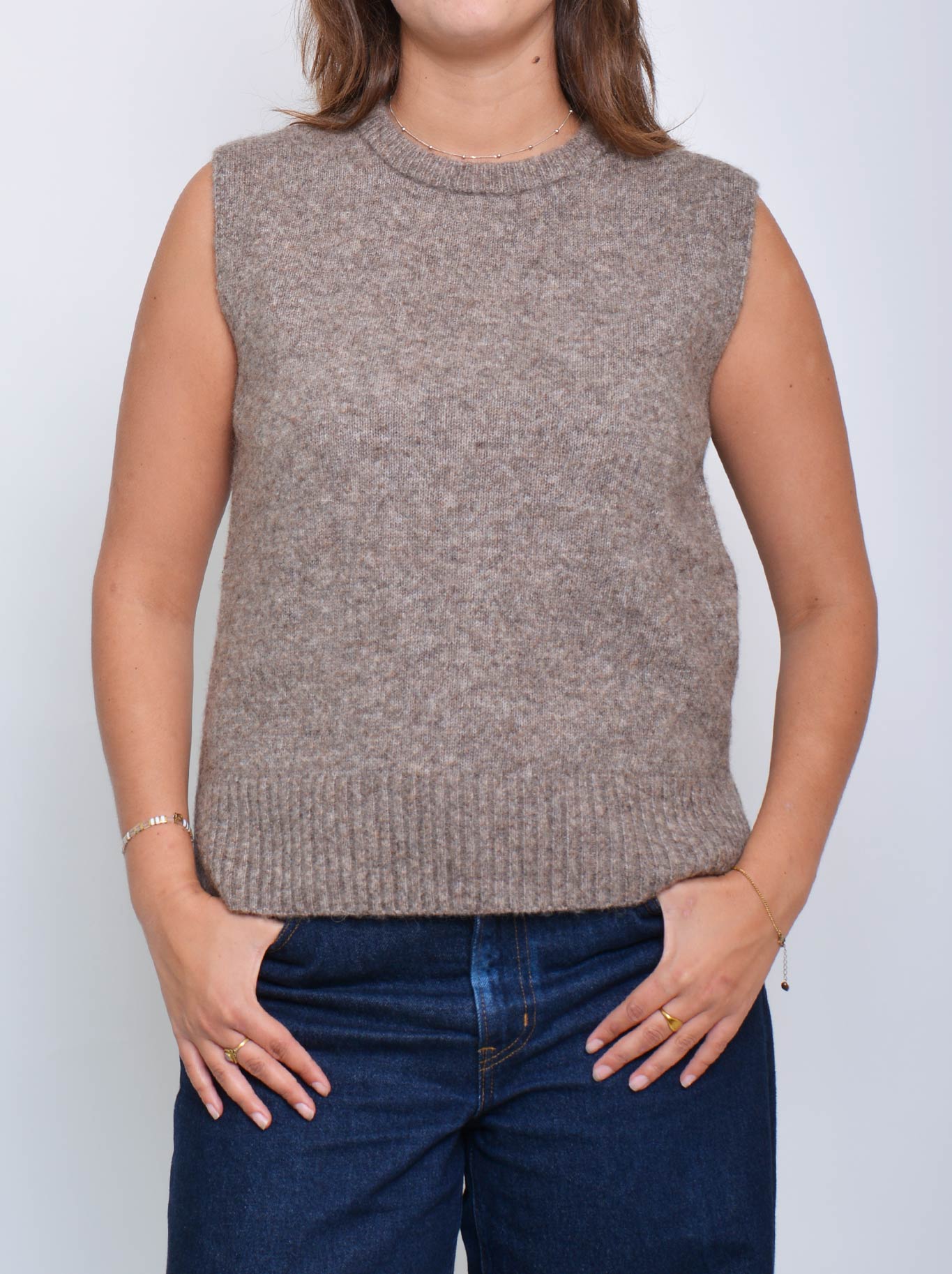 ENNI ALPACA VEST (Blue)